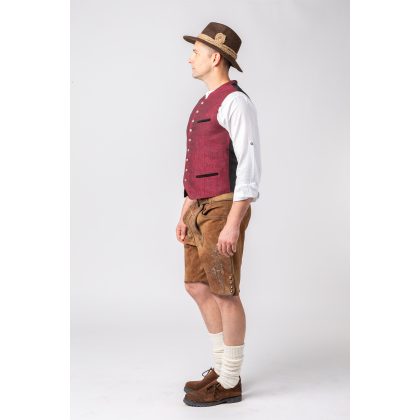 Foto - pánská vesta vínová octoberfest