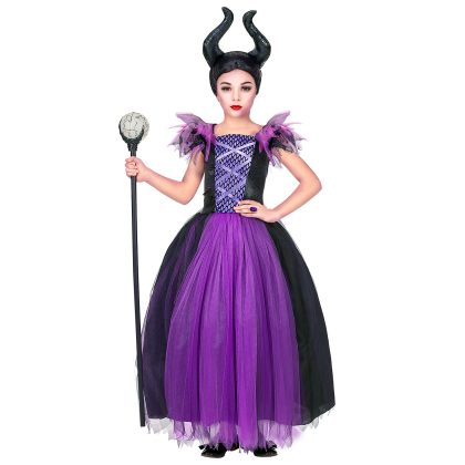 Foto - dívčí kostým čarodějnice Malefica