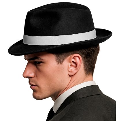 Foto - černý klobouk gangstera Tracy