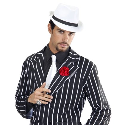 Foto - klobouk gangster bílý