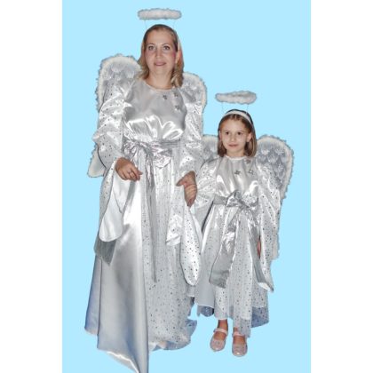 Foto - kostým anděl stříbrný dospělý
