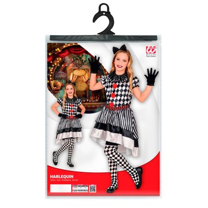 Foto - dívčí kostým harlekýna