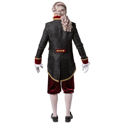 Foto - pánský frak s vestou černo-červený