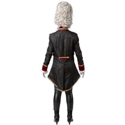 Foto - dámský frak s vestou, černo-červený