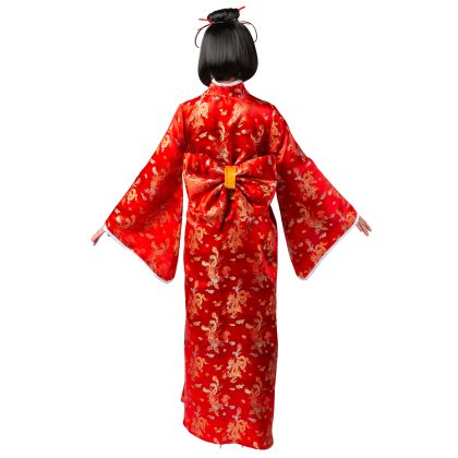 Foto - dámský kostým kimono červené