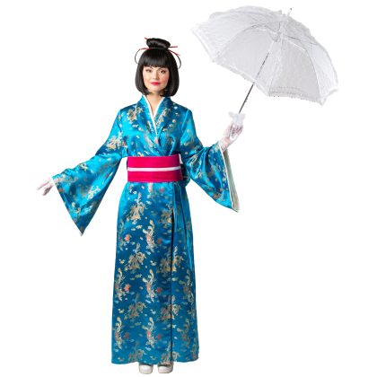 Foto - kimono tyrkysové de luxe