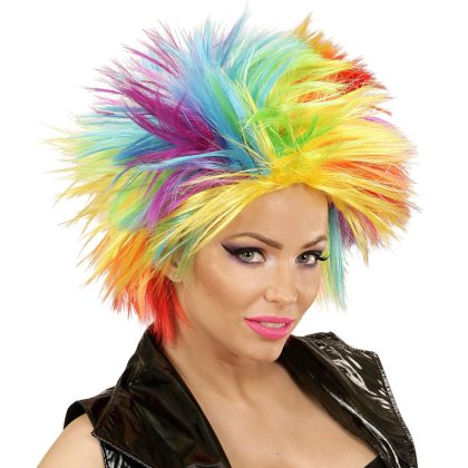 Foto - dámská paruka rainbow, barevná
