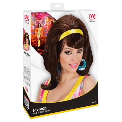 Foto - dámská paruka retro hnědá