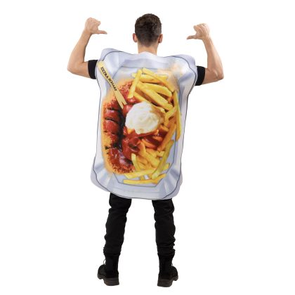 Foto - maskot kostýmu párky hranolky