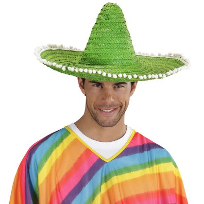 Foto - Mexické sombrero zelené