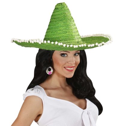Foto - Mexické sombrero zelené