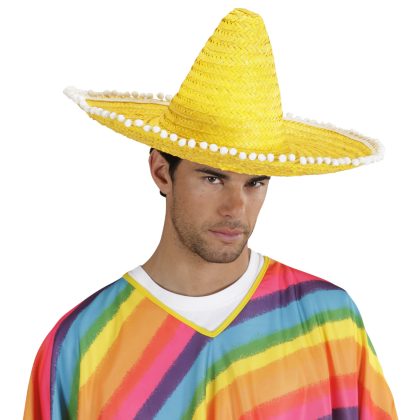 Foto - Mexické sombrero žluté