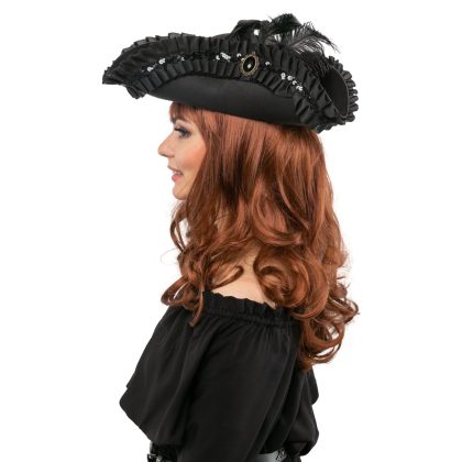 Foto - dámský pirátský třírohý klobouk