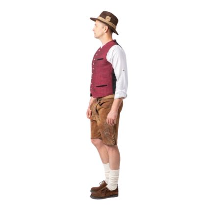 Foto - pánská vesta vínová octoberfest