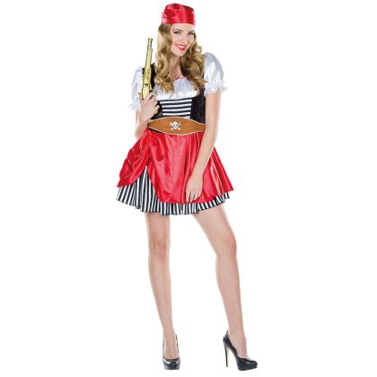 Foto - kostým rudé sexy pirátky