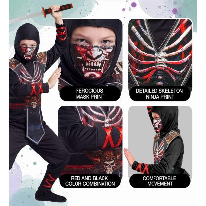 Foto - dětský kostým kostlivý ninja