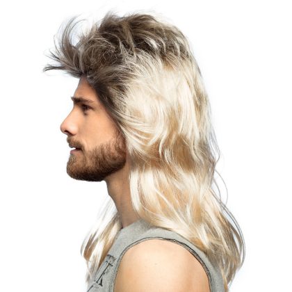 Foto - pánská paruka rocker dlouhá blond